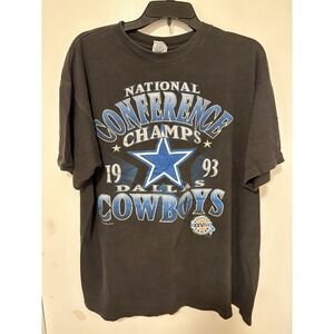 Vintage 1994 Starter Dallas Cowboys NFC Champions T-shirt Size XL